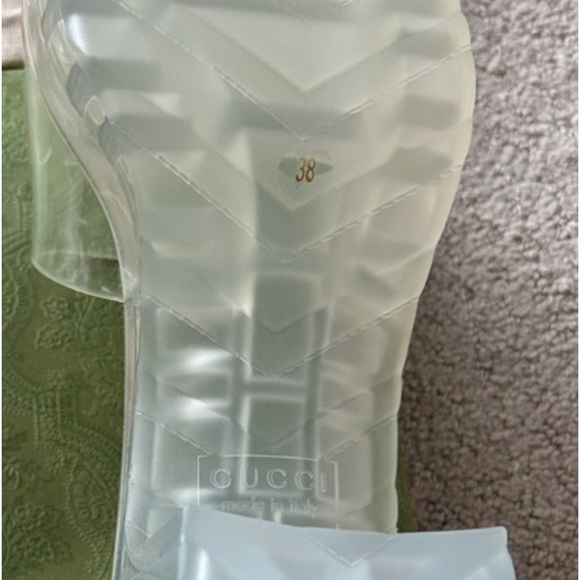 Gucci clear rubber slides NWT - Picture 9 of 10